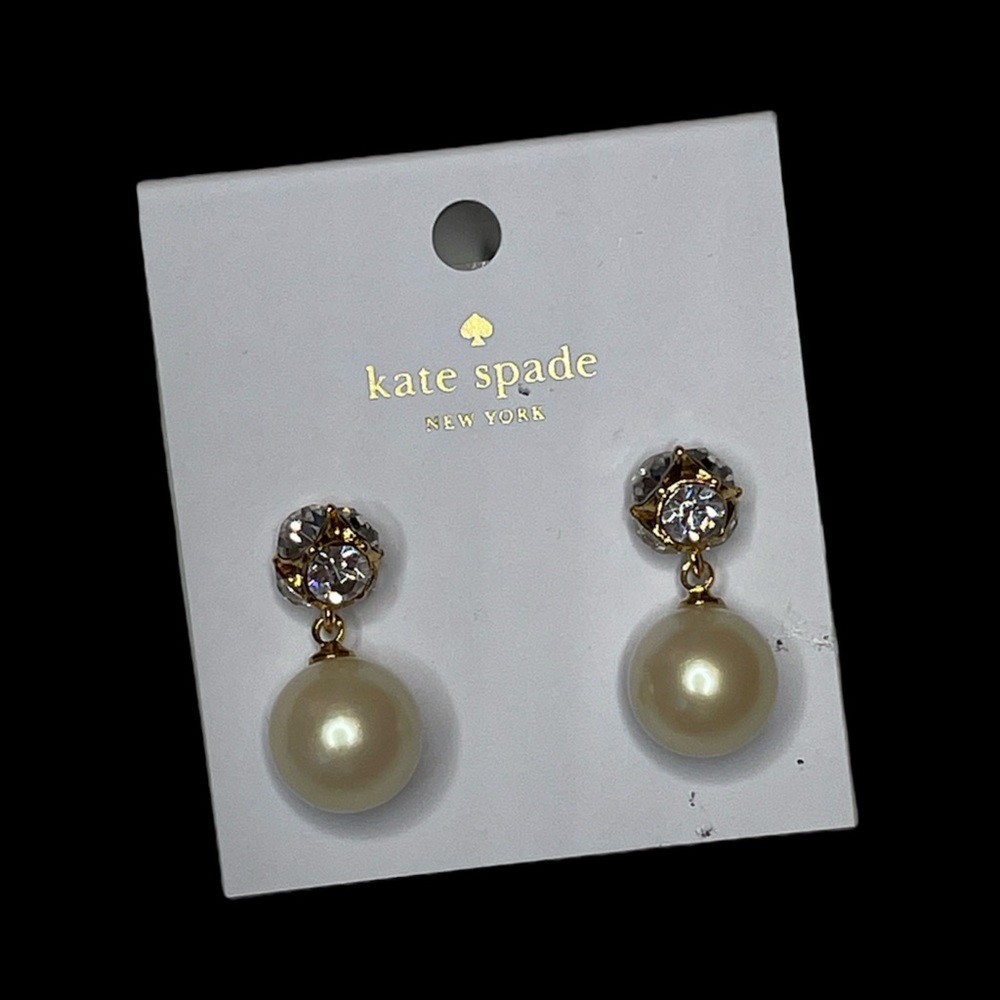 Kate Spade Lady Marmalade Pearl Drop Earrings